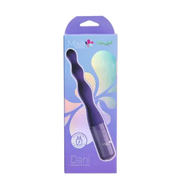 DANI 10-Function Silicone Beaded Anal Vibe Purple