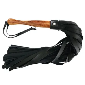 Fetish Play Wooden Handle Flogger