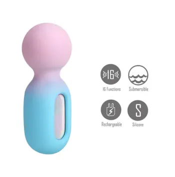 JAZZY 16-Function Mini-Wand Vibrator