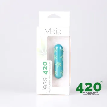 JESSI 420 Series USB Rechargeable Super Charged Mini Bullet = Emerald