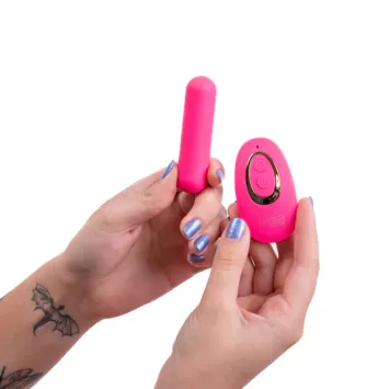 JESSI Remote Rechargeable Super Charged Mini Bullet - PINK