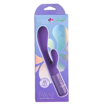 RAYLA 10-Function Silicone Dual Stimulator Vibrator