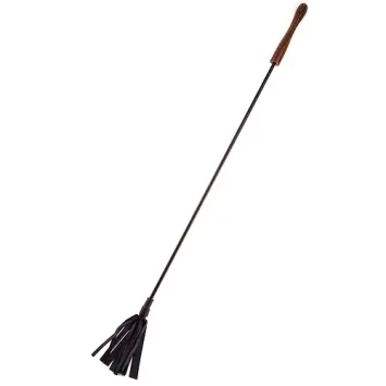 Riding Crop with Rounded Wooden Handle