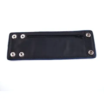 Wrist Band Wallet with Piping